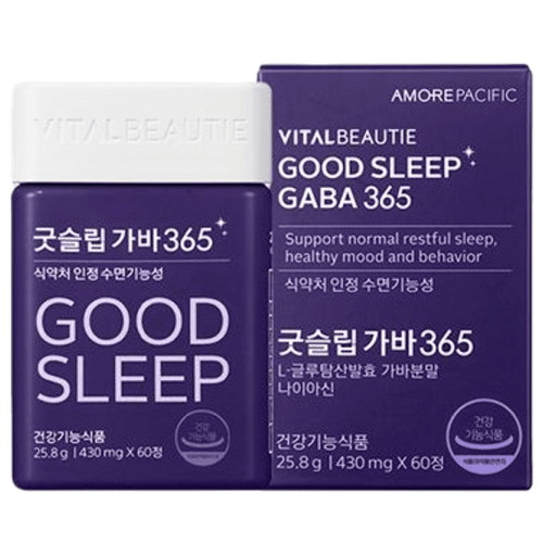 아모레퍼시픽 바이탈뷰티 굿슬립 가바365 430mg 60정 (4개)