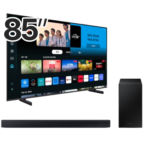 삼성전자 Crystal UHD KU85UD8100FXKR (스탠드+사운드바, HW-B650D)_이미지