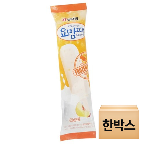 빙그레 요맘때 복숭아바 70ml (40개)