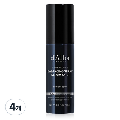 달바 화이트 트러플 밸런싱 스프레이 세럼 스킨 80ml (4개)_이미지