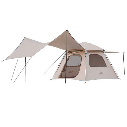 더블 오토 피크닉 텐트 브라운