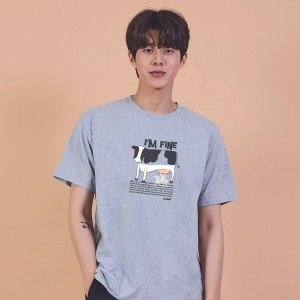 키밍 젖소 Milk cow im fine 기본반팔티 여름면티 W6EF714_이미지