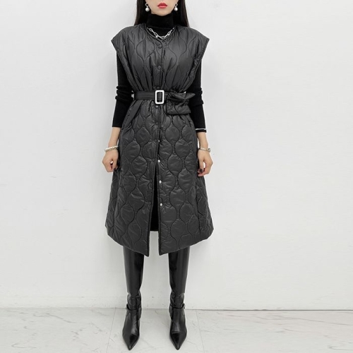 금찌 페로 롱 패딩 베스트 JK7527_이미지