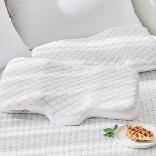 리브맘 프리미엄 듀라쿨 아이스냉감 3D 경추 메모리폼 베개 (1개, 60x32x8/11cm)_이미지