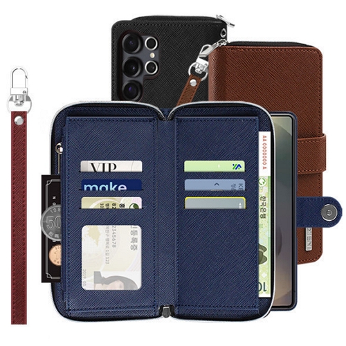 갤럭시S26 울트라 넬카 리브 지퍼 다이어리 케이스