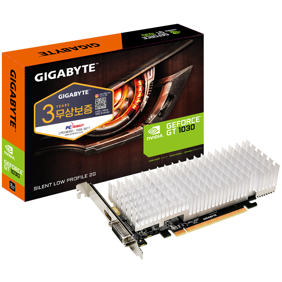GIGABYTE ������ GT1030 UD2 D5 2GB �Ҹ��� �Ǿ���Ʈ