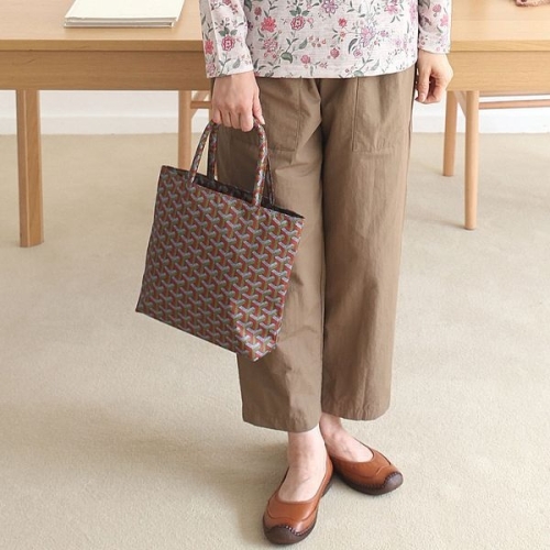 쉬즈마담 A42082 블럭체크 문화센터 손가방 엄마가방