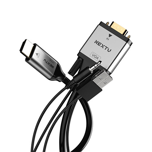 이지넷유비쿼터스 NEXTU 버아드 VGA to HDMI 케이블 (2m)_이미지