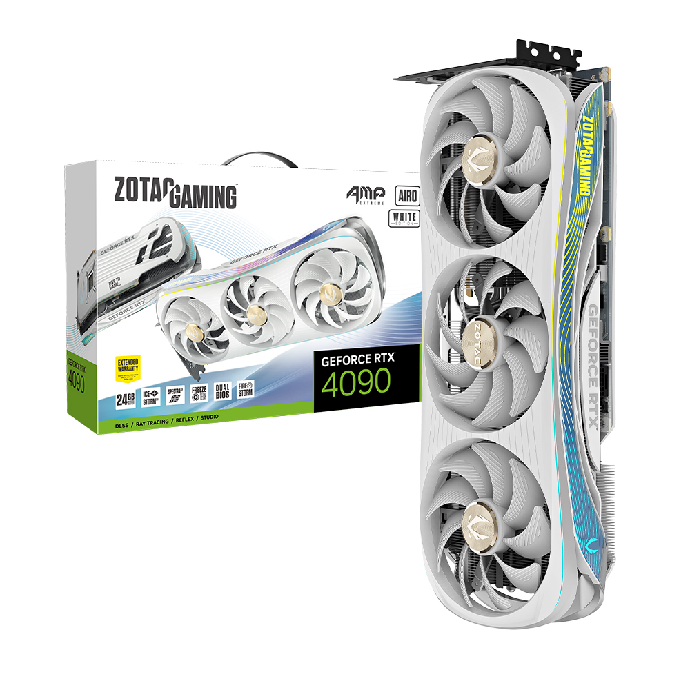 ZOTAC GAMING 지포스 RTX 4090 AMP EXTREME AIRO D6X 24GB White