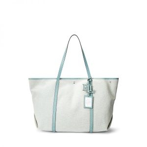 로렌 랄프 캔버스 레더 Large Emerie 토트백 305283_이미지