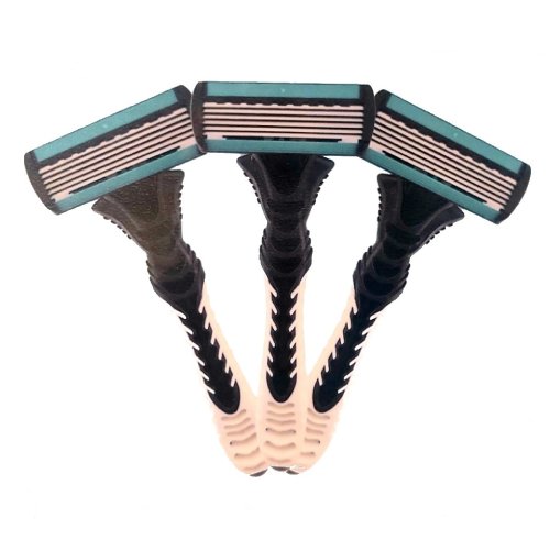 WETELL 6중날 일회용 면도기 (3개)