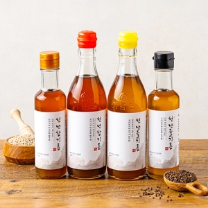 특등급만 사용한 100% 저온압착 맑고 건강한 천년들기름350ml