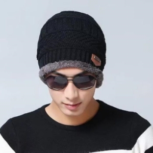 Rly 겨울 방한모자 남성 비니 융털 안감 따뜻한 비니 29556167