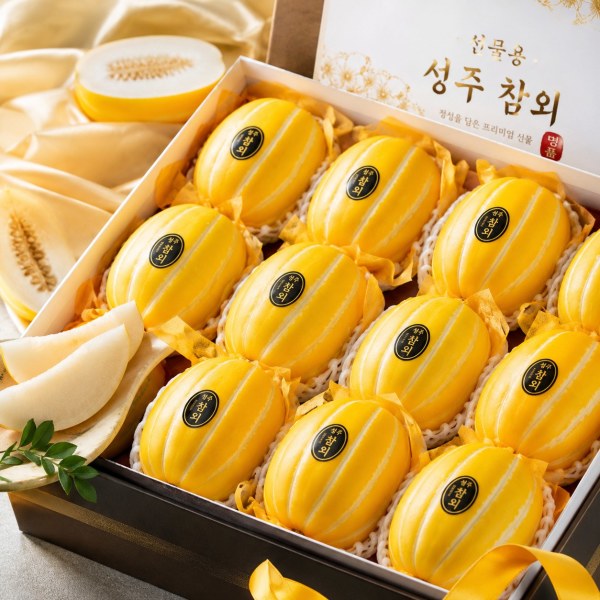 꿍이네 꿀참외 프리미엄 선물세트 대과 21-30과 10kg (1개)