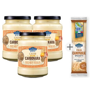 폰타나 베이컨 까르보나라 파스타소스 430G, 3개+면 500G