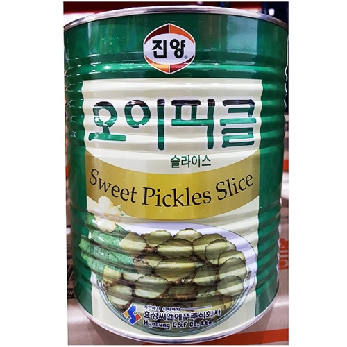 효성푸드 진양 오이피클 통조림 캔 슬 3kg_이미지