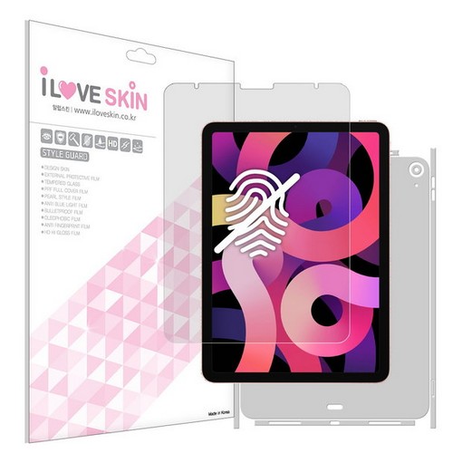 알럽스킨 iPad Air 4세대 저반사 액정보호필름 [액정 1매+후면 1매]