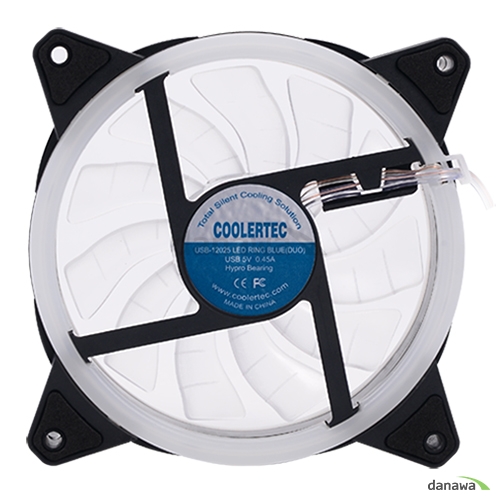 COOLERTEC USB-12025 LED RING BLUE(DUO)_이미지
