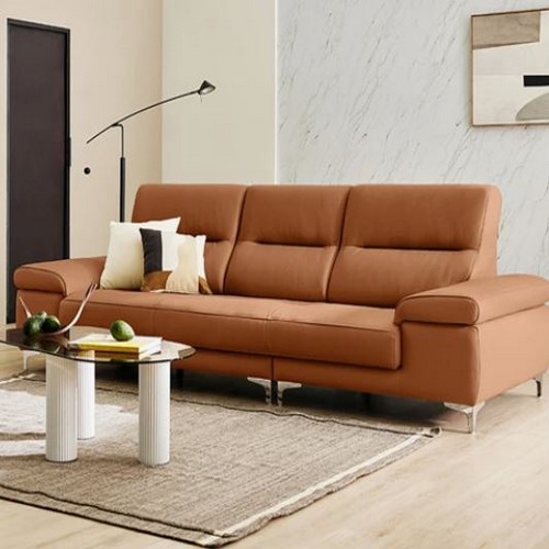 자코모 노바 피아나 이태리 천연통가죽 소파 3.5인용 (스툴별도)_이미지
