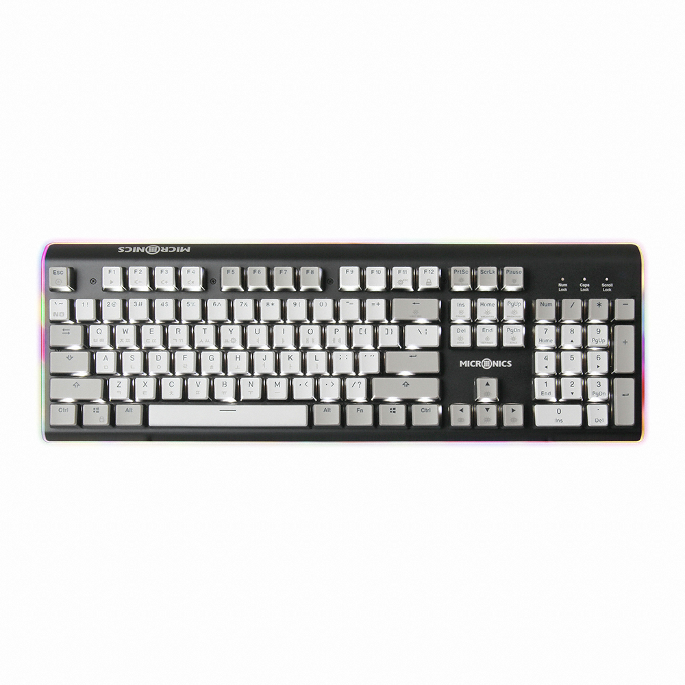 마이크로닉스 MANIC K735 엣지 RGB 카일박스축 (블랙, 적축)_이미지