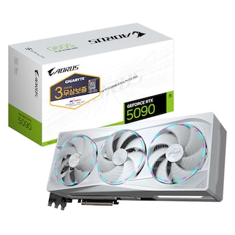 GIGABYTE <b>AORUS</b> 지포스 RTX 5090 STEALTH ICE D7 32GB 피씨디렉트