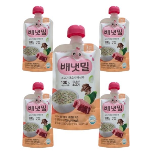 아이배냇 실온이유식 소고기애호박버섯죽 100g (5개)_이미지