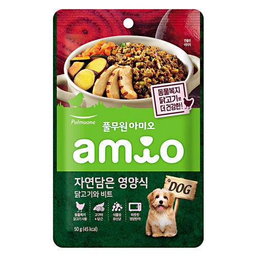 아미오 자연담은 영양식 닭고기와 비트 50g (10개)_이미지