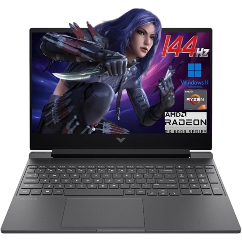 HP 빅터스 15.6인치 144Hz FHD 게이밍 노트북 AMD 라이젠 5 7535HS 16GB DDR5 RAM 512GB SS.._이미지
