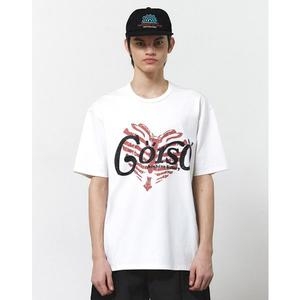 일꼬르소 CORSO BONE HEART 반팔 티셔츠 화이트 IETS5E412WT