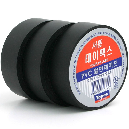 테이팩스 서통 PVC 절연테이프 19mm x 10m (1개)