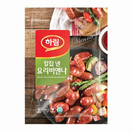하림 칼집 낸 요리비엔나 1kg (2개)_이미지