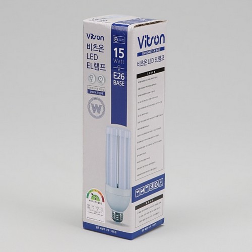 비츠온 LED EL 불투명 램프 주광색 15W (1개)_이미지