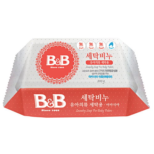 B&B 세탁비누 유아의류 아카시아 200g (4개)_이미지