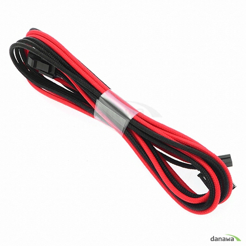 Phanteks PH-Extension Cable Combo Set BLACK/RED (0.5m)_이미지