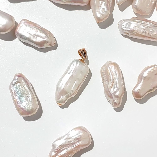 에버링 14K 금 바로크 진주 펜던트 스톤헨지_PPHA4503 주문제작 옐로우gold