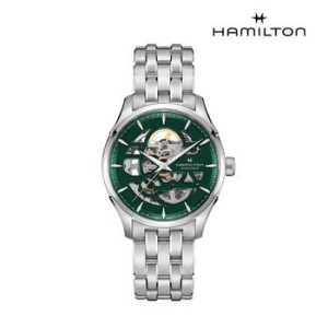 해밀턴 남성 재즈마스터 스켈레톤 그린_H42535160