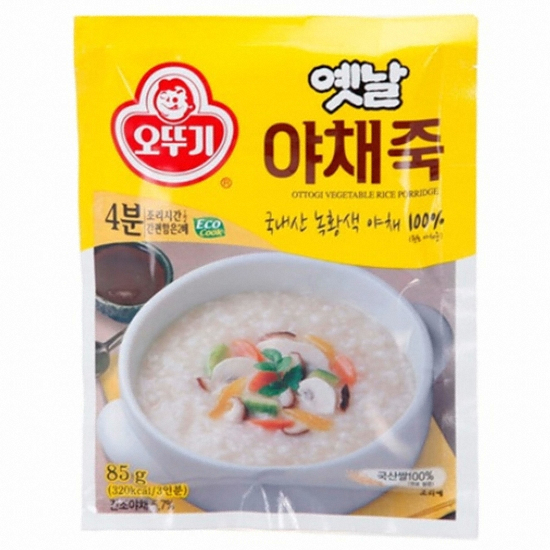 오뚜기 옛날 야채죽 3인분 85g (1개)