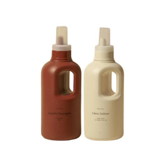 마켓올슨 세탁세제 무향 1L+섬유유연제 앰버플로럴향 1L (1세트)_이미지