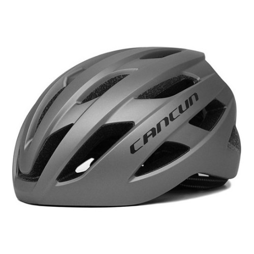 캔쿤 뉴 아시안핏 인몰드 에어로 자전거 헬멧 (무광티타늄실버)_이미지
