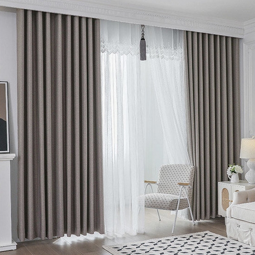 지나송 헤스티아 암막 커튼 세트 (4장, 대형)_이미지