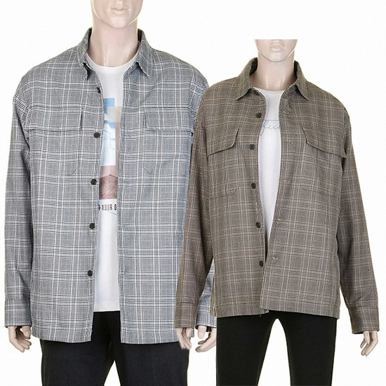 한세엠케이 앤듀 체크 아웃포켓 셔켓 자켓 O183JP010P