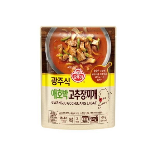 오뚜기 광주식 애호박 고추장찌개 450g (3개)