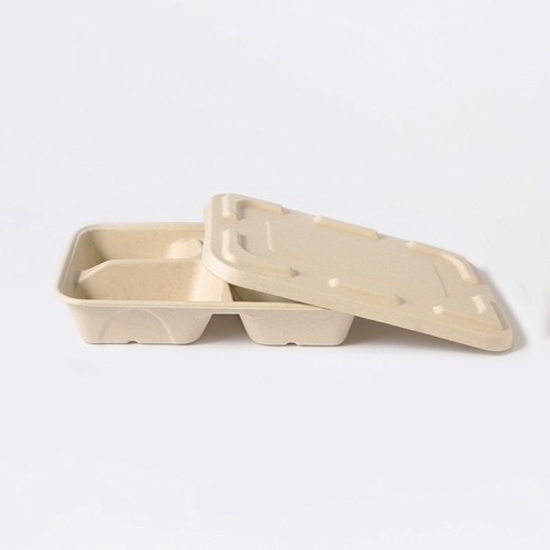 해피팩 생분해 펄프 도시락 3칸 (펄프뚜껑)이미지입니다. 누르면 해당 게시물로 새창이동합니다.