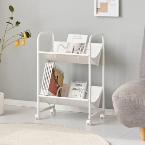 위즈홈 드리밍 북카트 이동식 트롤리 책꽂이 2단이미지입니다. 누르면 해당 게시물로 새창이동합니다.