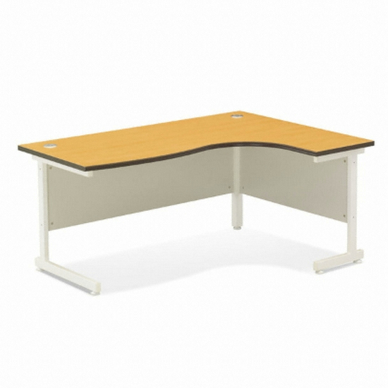 라레스가구 T201 몰딩 ㄱ자 사무용 책상 R형 (1800x690)_이미지