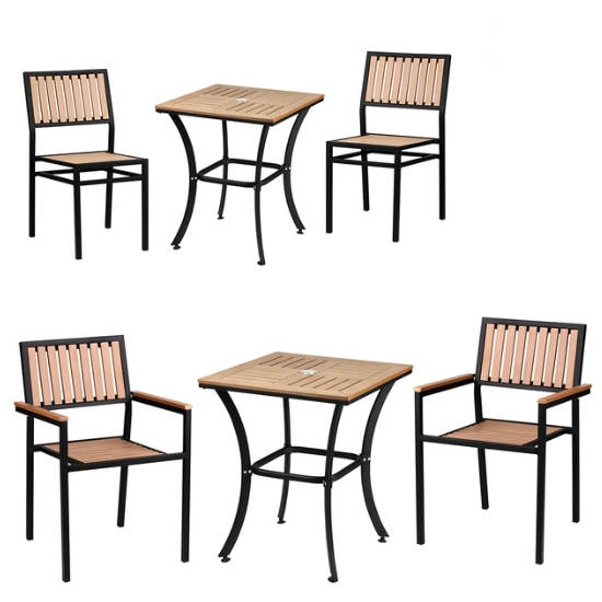 도리퍼니처 카리브 야외 테이블 600 (두바이의자2개)