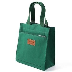 셀러허브 리빙 토트백 25x28.5cm 미니 그린 캔버스 S17058418_이미지