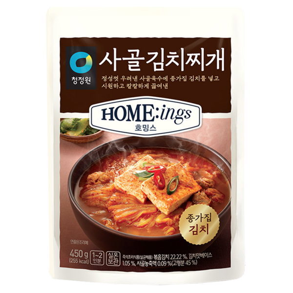 대상 청정원 호밍스 사골 김치찌개 450g (4개)_이미지