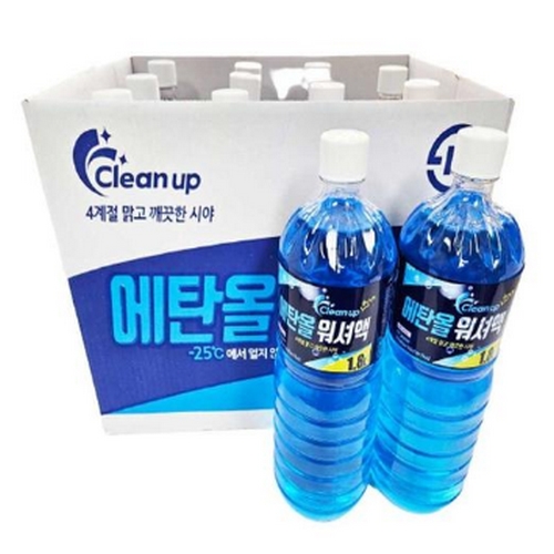 주로드케미칼 클린업 사계절 에탄올 워셔액 1.8L (10개)_이미지