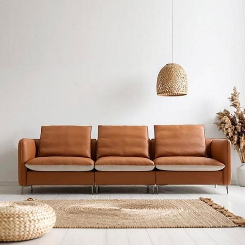 유엔디 듀오 이태리 천연가죽 소파 4인용_이미지